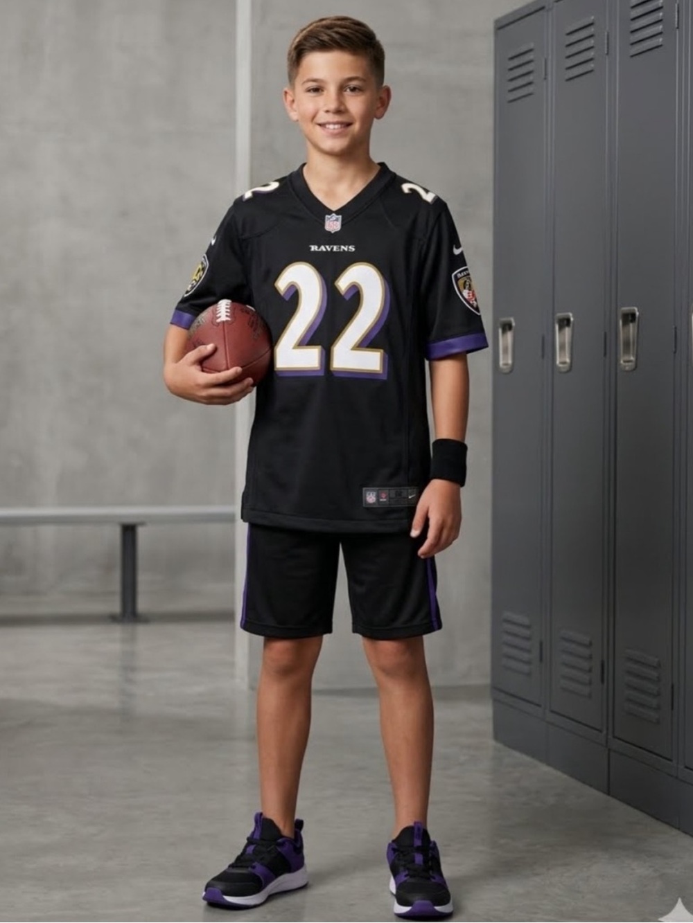 Baltimore Ravens Youth Derrick Henry #22 Black Jersey Size XL NWT Nike NFL